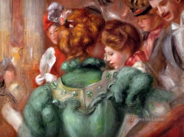 Pierre Auguste Renoir Painting - Un palco en el teatro des varietes Pierre Auguste Renoir